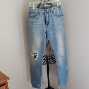 R13 Japanese Denim Italy Distressed Jeans 27